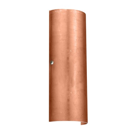 Besa Lighting Torre 18 Wall Sconce, Copper Foil, Polished Nickel Cap Finish, 2x8W LED 8193CF-LED-PN